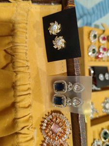 Combo Of Zirconia Studs - 4 Pair