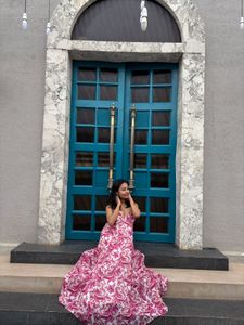 Pink Pattern Maxi Dress