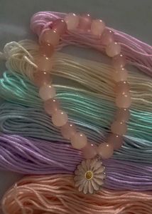 Pink Moon Beaded Bracelet