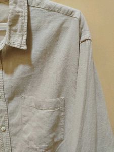 H&amp;M Beige Corduroy Shirt