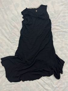 Black flared dress
