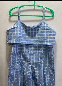 Blue Plaid Sundress