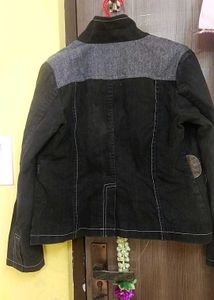 Boy And Girl Unique Black Denim Jacket