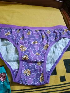 Floral Print Panties - Pack of 3 Medium Size