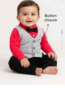 Boy&#39;s 3-Pc Red &amp; Black Formal Outfit