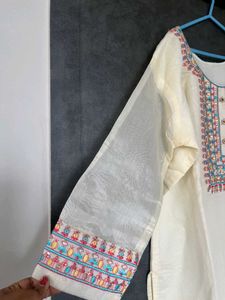 Elegant Embroidered 3 Piece  Kurta Set