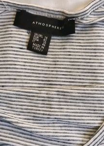Striped Bodysuit Top Bust 34-36