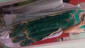 New Peacock Lehenga Choli Dupatta Semi Stitched