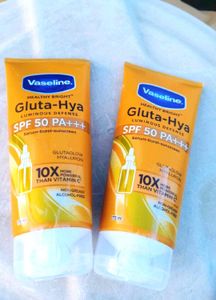 Pack Of 2 ❤️ Vaseline Gluta Hya Sunscreen ✅