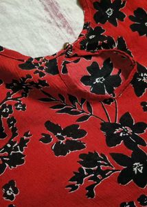 Floral Print Mini Kurti