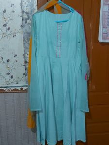 Another beautiful rayon anarkali kurti with multi