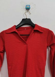 Red Crop Top For Girls