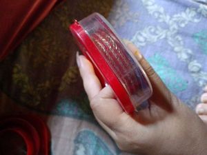 Red &amp; Gold Bangles - Set of 6