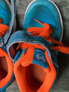 Toddler Blue &amp; Orange Sneakers