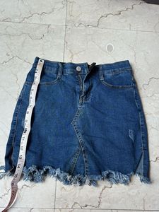 Denim Skort