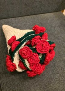 Handmade Crocheted Rose Blankie