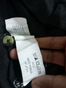 Black Crop Top Blouse