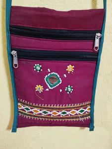 Embroidered Crossbody Bag