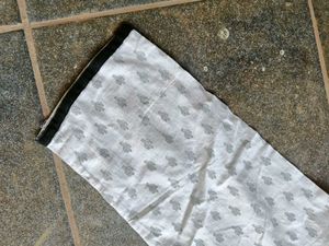 White Printed Straight Kurta