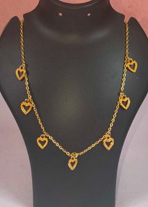 Gold Heart Charm Necklace trending attractive 1pic