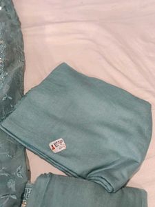 Teal Embroidered Salwar Kameez