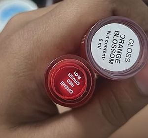 lip gloss and tint