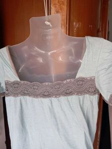 Cute Lace Trim Top