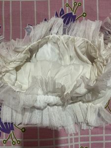 Sheer White Ruffle Crop Top