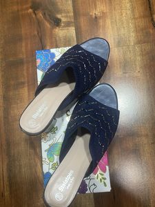 Stelatoes Navy Blue Slides