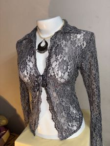 ✮⋆˙y2k floral semi sheer shrug ✮⋆˙