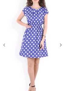 Blue Polka Dot Dress
