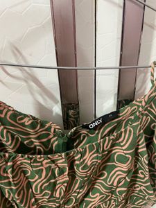 ONLY Green Print Dress