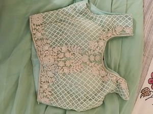 Mint Green Embroidered Three-Piece Set