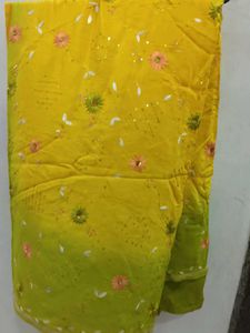 Elegant Yellow Saree