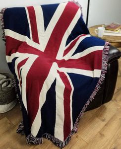 Imported Union Jack Flag Throw Blanket