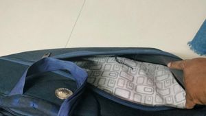 Blue Travel Duffel Bag