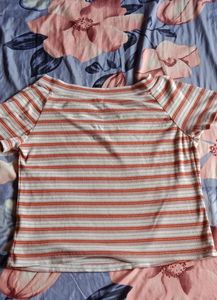 Striped Crop Top 🌸