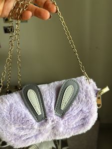 Cute Purple Bunny Crossbody Bag
