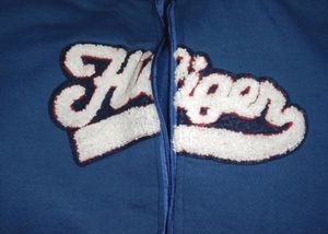 Blue Front Zipper Sweat Shirt