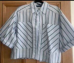 ZARA Oversize cropped Shirt