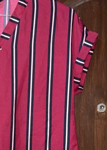 Striped V-Neck Top