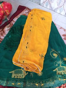 royal rajwadi choli duptta set