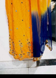 Elegant Yellow Kurta Set Without Trousers