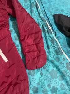 Burgundy Padded Winter Coat
