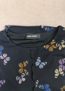 Butterfly Print Bodycon Mini Dress