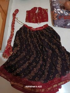 Black And Maroon Chaniya Choli