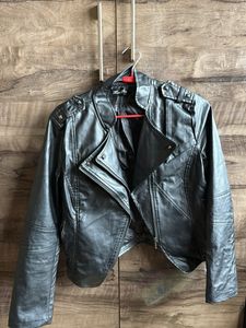 Double Coller Leather Jacket