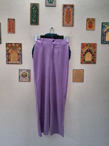 new Lavender Wide Leg Trousers