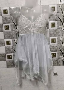 White Lace Babydoll Lingerie