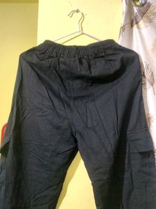 Trendy Black Cargo Pants